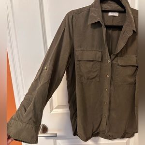 Babaton size M army green button up
